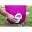 Găleată de hrănire pentru păsări de curte Kerbl, 12 l, 4 orificii de hrănire cu capace