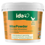 IdaPlus MitePowder – pulbere împotriva acarienilor cu Gurlite pentru găini, 250 g