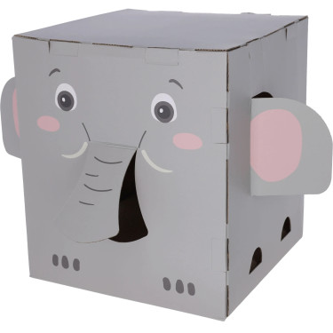 Zgârietoare pentru pisici Elefant din carton ondulat