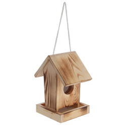 Hrănitoare pentru păsări Kerbl Gindelalm, lemn, 18 x 14 x 22,5 cm