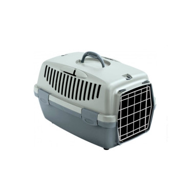 Cușcă de transport Gulliver 3 cu ușă metalică, albastru arctic, 61 × 40 × 38 cm