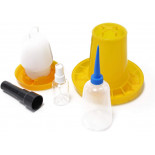 Set de bază pentru eclozare - SET - hrănitor, adăpător, pulverizator de ouă, sticlă și ovoscop