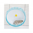 Carusel pentru hamsteri, rozătoare mici din plastic, turcoaz, 20 cm  