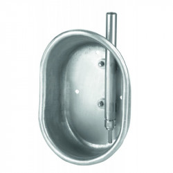 Adăpătoare tip bol, din inox, pentru îngrășare, 19 x 27 x 11 cm