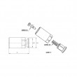 Adăpătoare cu stropire, 1/2", filet interior, 3/8''