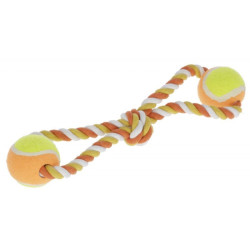 Jucărie de tras pentru câini – mingi de tenis pe frânghie
