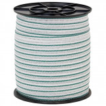 Bandă pentru gard electric, diametru 20 mm, verde-alb