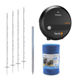 Set protectie gard electric impotriva mistreti, padure, vanat mare si negru - alimentare - cablu 400 m