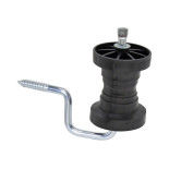 Izolator pentru gard electric, colt plat, pentru banda, cu surub - 2 buc