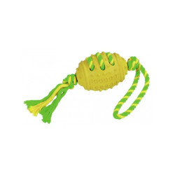 Jucărie pentru câini din cauciuc – minge de rugby pentru tras, 42 cm