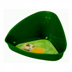 Toaletă pentru hamsteri, din plastic, verde  