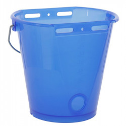KERBL Găleată de adăpare din plastic, transparentă, albastră