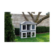 KERBL Căsuță pentru iepuri cu țarc VILLA – pentru iepuri și alte rozătoare, 118 x 68 x 118 cm  