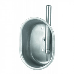 Adăpătoare tip bol, inox, pentru preîngrășarea porcilor, 15 x 21 x 9 cm