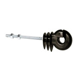 Izolator circular gard electric pentru corzi, cabluri, benzi, șurub 97 mm, filet metric M6 - 10 buc.