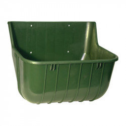 Jgheab de furaje pentru cai/capre, 15 l, verde  