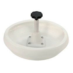 Bol de hrănire pentru purcei, plastic, cu ancoră/cârlig J pentru grătar,