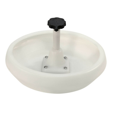Bol de hrănire pentru purcei, plastic, cu ancoră/cârlig J pentru grătar,
