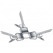 Litzclip® conector pentru cordelină - formă T - 3 mm - 5 buc
