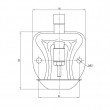 Adăpătoare tip cupă Mono, 1/2", inox, pentru purcei