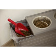 Kerbl rezervor de hrană din plastic ecologic, cu două boluri incluse, 54 x 30 x 39,5 cm 