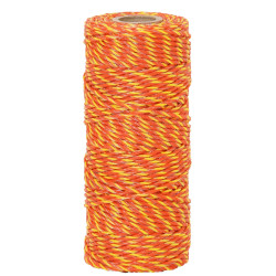Sârmă pentru gard electric, diametru 2,5 mm, galben-portocaliu