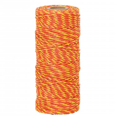 Sârmă pentru gard electric, diametru 2,5 mm, galben-portocaliu