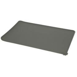 Covoraș din silicon pentru bolurile câinilor și pisicilor, gri, 47 x 29 cm