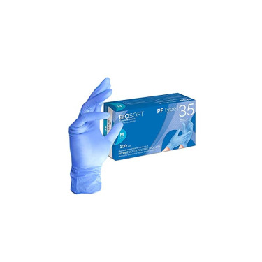 Mănuși de nitril GLOVELY, AQL1, albastru, lungime 24 cm