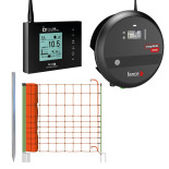 Set gard electric cu plasă de protecție împotriva lupilor, râșilor - sursă RF 8 J - Gateway WiFi - plasă 50 m