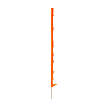 Stâlp de plastic pentru gard electric, lungime 105 cm, 9 ochiuri, portocaliu