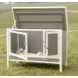 KERBL Cușcă pentru iepuri Samy plastic ecologic - pentru iepuri și alte rozătoare, 116 x 57 x 82 cm