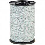 Fir pentru garduri electrice, diametru 3 mm, verde-alb