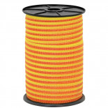 Bandă de gard electric, diametru 10 mm, 250 m, galben-portocaliu