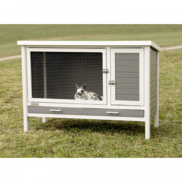 KERBL Cușcă pentru iepuri Samy plastic ecologic - pentru iepuri și alte rozătoare, 116 x 57 x 82 cm