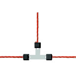 Litzclip® conector pentru cordelină - formă T - 3 mm - 5 buc