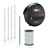 Set gard electric - alimentare combinată 10 J - cablu de 400 m