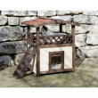 Culcuș - casă pentru pisici cu încălzire și izolare 4-Seasons Deluxe  