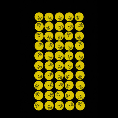 Crotalii auriculare Merko M6 rotunde pentru purcei, galbene, inscripționate – serie numerică 6250–7249