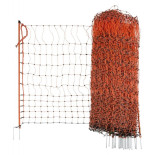 Plasă conductivă pentru păsări de curte 106 cm, 50 m, portocalie