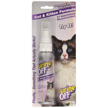 Urine Off - spray anti-pătare și anti-miros pentru pisici, 118 ml  