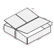 Seră Wiltec Double Cold Frame din aluminiu, 100 x 120 x 40 cm