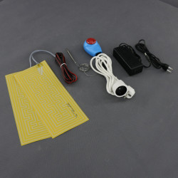 Încălzire cu termostat și senzor pentru coșul de găini, căsuțe 12V/72W