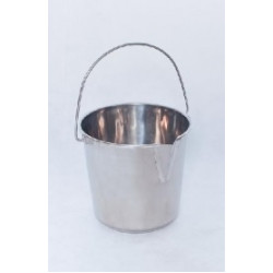 Găleată din oțel inoxidabil cu cioc mare de scurgere 14l