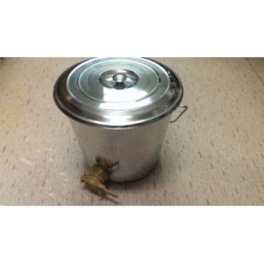 Găleată din oțel inoxidabil cu supapă și capac 18l