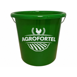 Găleată universală 10 l, din plastic cu mâner metalic, verde