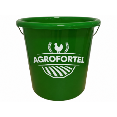 Găleată universală 10 l, din plastic cu mâner metalic, verde
