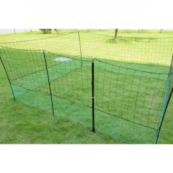 Plasă neconductoare - 2 țăruși 1,25 m x 12 m, inclusiv poartă 