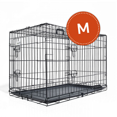 Cușcă de transport pentru câine sau pisică | dimensiune M, gri