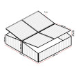 Seră Wiltec Double Cold Frame din aluminiu, 100 x 120 x 40 cm - 4 aripioare